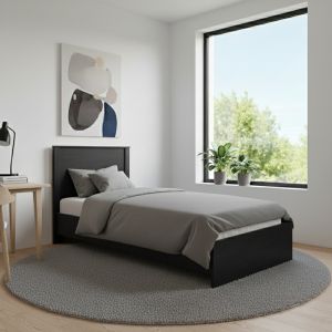 Athos bed in wenge color 90x190 cm