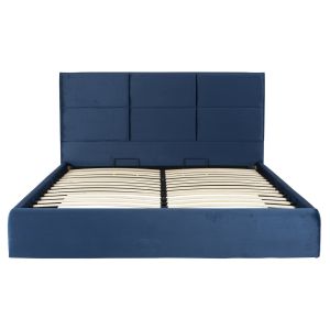 Briley Hm583,08 blue velvet bed with storage space 160x200cm