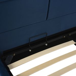 Briley Hm583,08 blue velvet bed with storage space 160x200cm