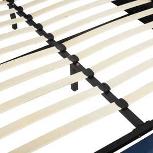 Briley Hm583,08 blue velvet bed with storage space 160x200cm