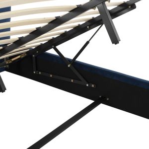 Briley Hm583,08 blue velvet bed with storage space 160x200cm