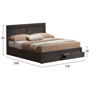 Bed Capri Hm665,01 with 2 drawers for mattress 120x200cm