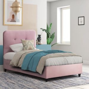 Dolores Bed Hm649.12 in pink velvet