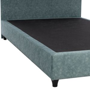 Bed Dolores Hm649.27 damask nubuck in light green 90x200