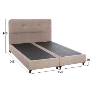 Bed Dolores beige nubuck Fb9637,22