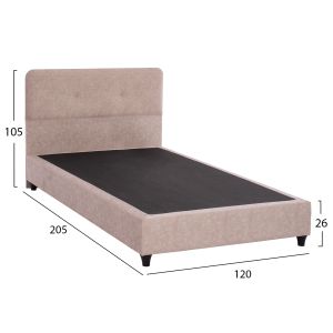 Bed Dolores beige nubuck Hm648.22