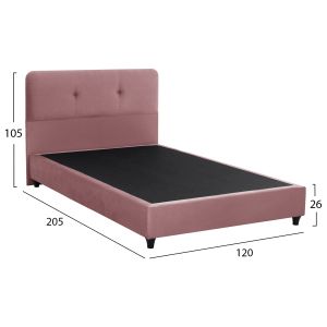 Dolores bed pink velvet Hm648,12