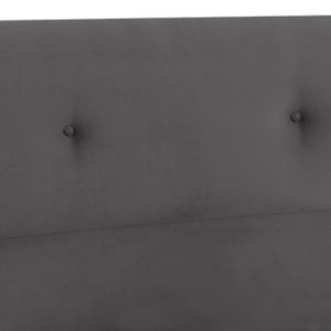 Dolores bed, gray velvet, Hm648.10