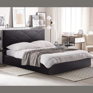 Bed Evelyn in brown color, dimensions 174x217x105cm (160x200) A,pr
