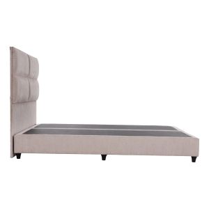 Легло King-size Milo изработено от бежов плат Hm628.32 за матрак 180x200см.