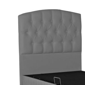 Lanse bed with chest of drawers, anthracite color, 120x200cm