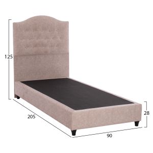 Bed Malena beige velvet Hm651.22