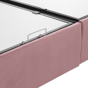 Malena bed with storage in pink velvet Hm624.12