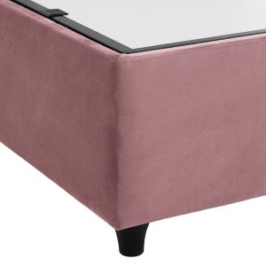 Malena bed with storage in pink velvet Hm624.12