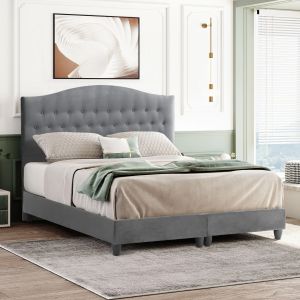Bed Malena gray velvet Hm638.10