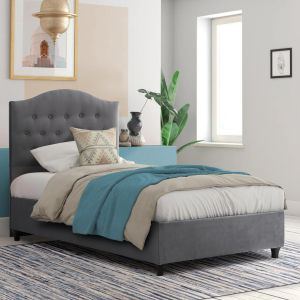 Bed Malena gray velvet Hm651.10