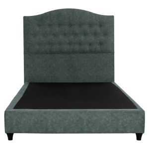 Malena bed with green nubuck fabric Hm647.27