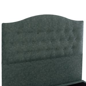 Malena bed with green nubuck fabric Hm647.27