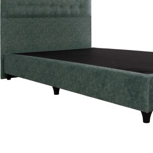 Malena bed with green nubuck fabric Hm647.27