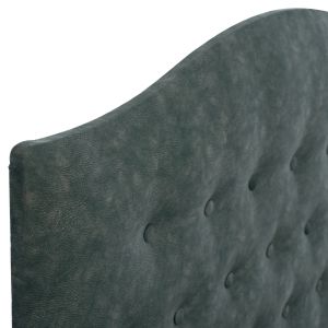 Malena bed with green nubuck fabric Hm647.27