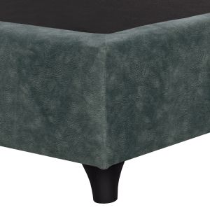 Malena bed, green nubuck fabric Hm651.27