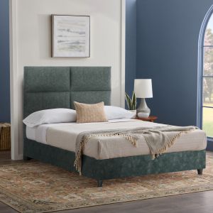 Bed Milo Hm646.27 green nubuck fabric