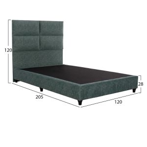 Bed Milo Hm646.27 green nubuck fabric