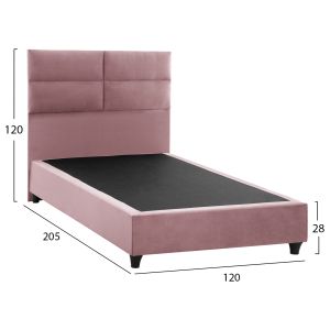 Milo pink velvet bed Hm646.12