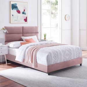 Milo pink velvet bed Hm646.12