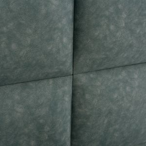 Milo bed with green nubuck fabric Hm652.27