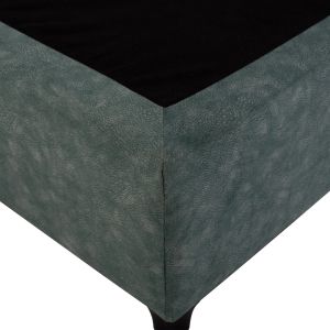 Milo bed with green nubuck fabric Hm652.27