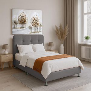 Natalie bed in gray with chest of drawers 212x122x120cm (32) (120x200)