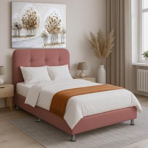 Natalie bed in dark red with chest of drawers 212x122x120 cm (32) (120x200)