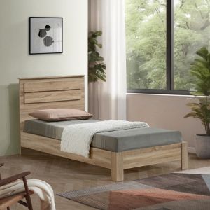 Olympus bed in light oak color 100x200cm