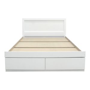 Легло Olympus с чекмедже в бял цвят 150x200см