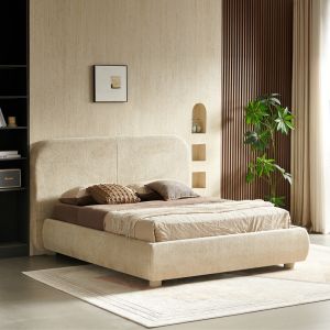 Легло Salena бежов плат 160x200см