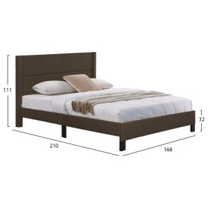 Легло Trillop Hm666.13 кафяв плат - 160x200 см. матрак