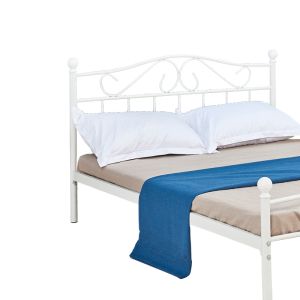 Bed Yorick white metal 150x200x99cm