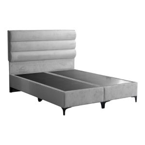 Limit fabric bed in a gray shade 160x200cm