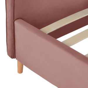 Bed with pink velvet damask Maylin Hm598,02 120x200cm