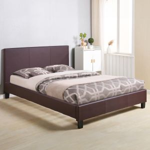 Легло с матрак Becca Hm21283.02 кафяв пу-матрак 150x200см