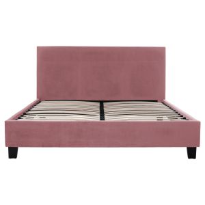Легло с матрак Becca Hm21283.05 пепел от рози кадифе - матрак 150x200см