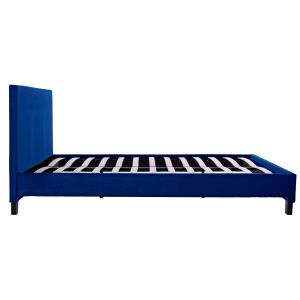 Легло с матрак Becca Hm21283.07 синьо кадифе - матрак 150x200см
