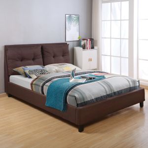 Легло с матрак Billie Hm21284.01 кафяв плат за матрак 160x200см