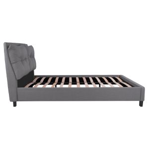 Легло с матрак Billie Hm21284.03 сив плат -- за матрак 160x200см