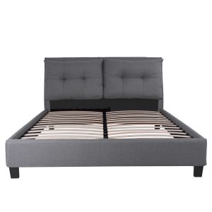 Легло с матрак Billie Hm21284.03 сив плат -- за матрак 160x200см