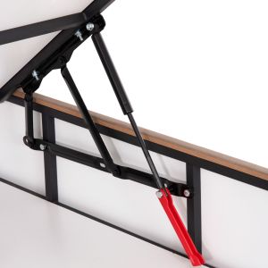 Легло с място за съхранение Dreamlet Hm716 бежово кадифе -за матрак 160x200см.