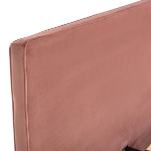Bed with pink velvet fabric Indra Hm662,12 160x200cm