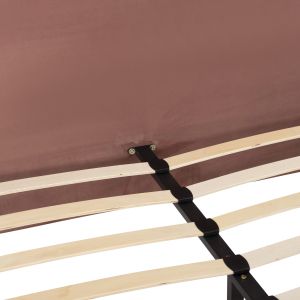 Bed with pink velvet fabric Indra Hm662,12 160x200cm