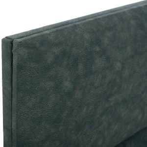 Bed with green nubuck fabric and storage space Hm622.07